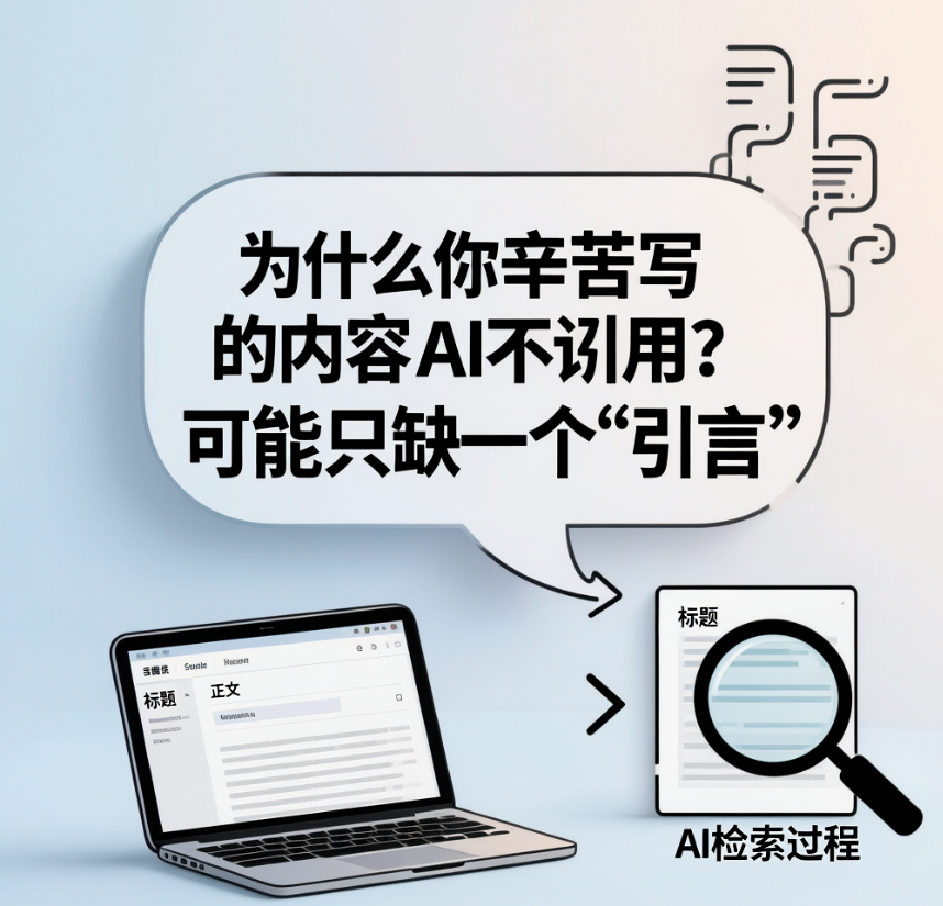 英辰朗迪GEO：为什么你辛苦写的内容AI不引用？可能只缺一个"引言"
